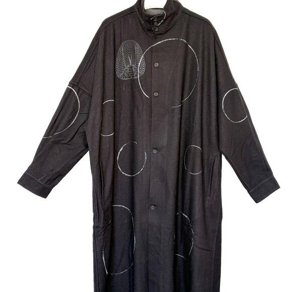 Yohji Yamamoto Pour Homme AW19 Long Serpent Shirt 3/L - Picture 1 of 8